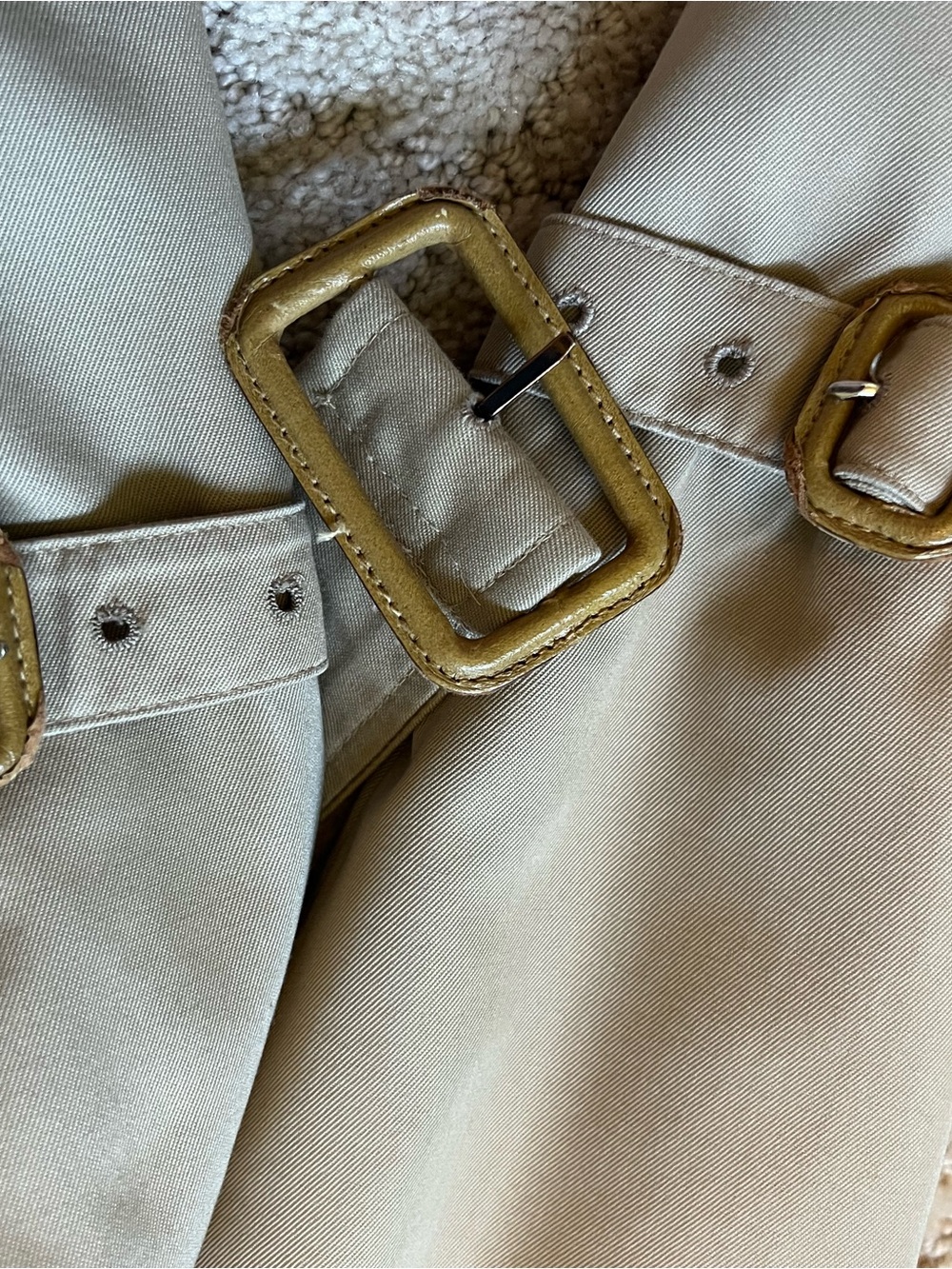 Burberry Beige Trench Coat with removable wool Nova Check Collar and Lining - Picture 15 of 15